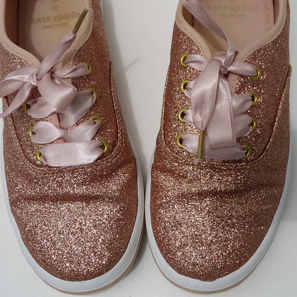 SIZE 3 M. Keds for Kate ♠Spade NY glitter sneakers. - Picture 4 of 16